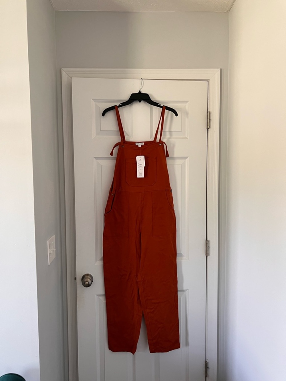 NWT Patrons Of Peace Boho Wide Leg  Jumpsuit Romper Size S Burnt Orange